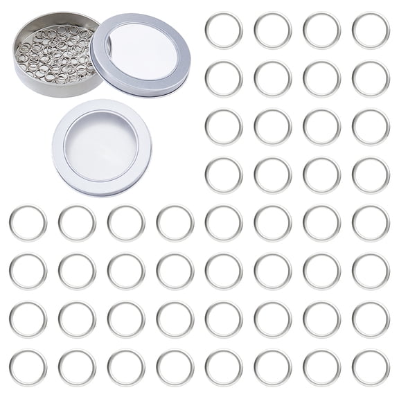 100Pcs Metal Stitch Markers Round Knitting Stitch Markers Platinum Knitting Crochet Locking Markers Brass Knitting Stitch Rings