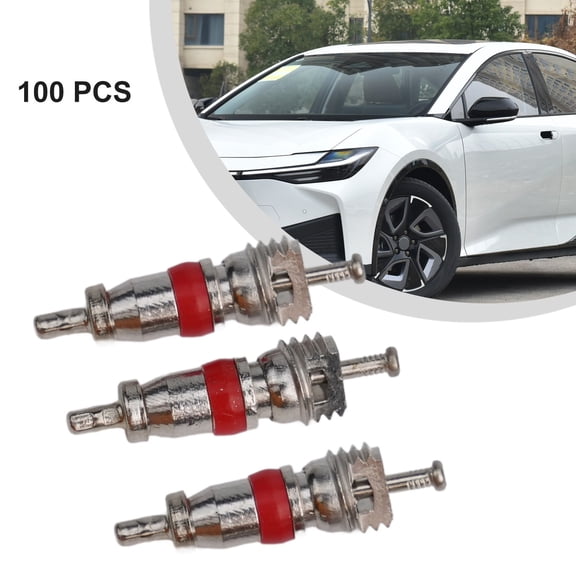 100Pcs Metal Valve Core Valve Spare Replacement Car Tire Valve Tyre Stem Core Fangkenuo