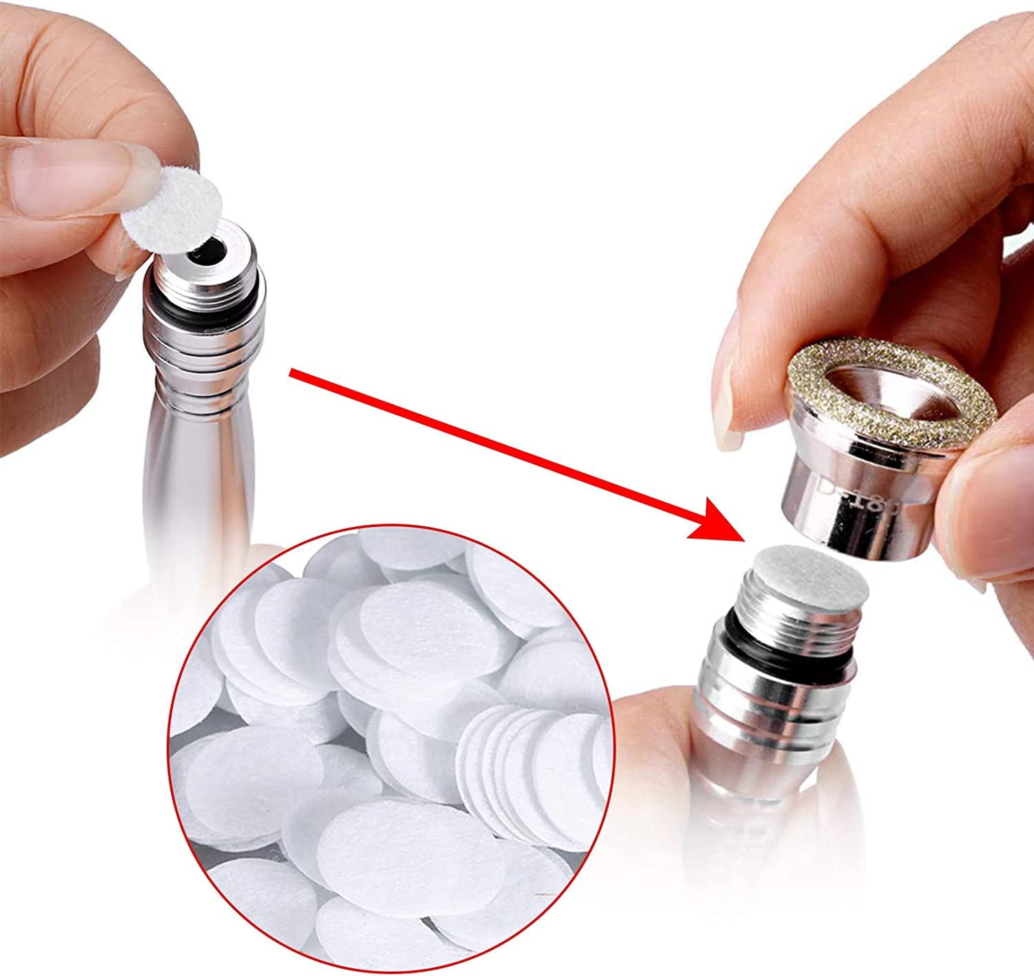 Microderm Machine Filters 100Pcs Microdermabrasion Cotton Filters Replacement 15mm Dermabrasion ...