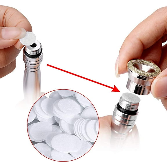 100Pcs Microdermabrasion Cotton Filters Replacement 15mm Dermabrasion Filters,Facial Vacuum Filters Accesories,Microdermabrasion Filters Sponge (White)