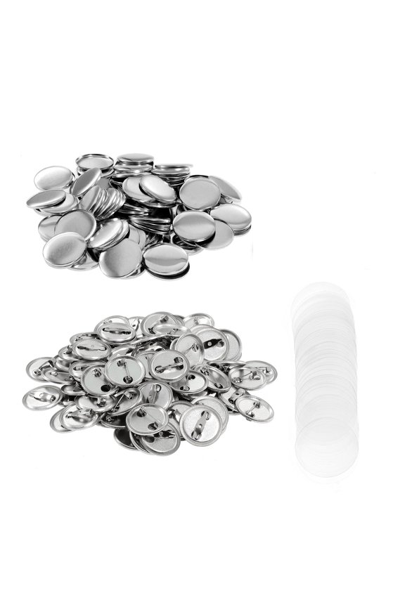 100Pcs Mini DIY Round Mirror Material Bad Blank Button Pins for Button Bad Maker Machine 25mm , 32mm , 37mm , 44mm , 58mm , 75mm