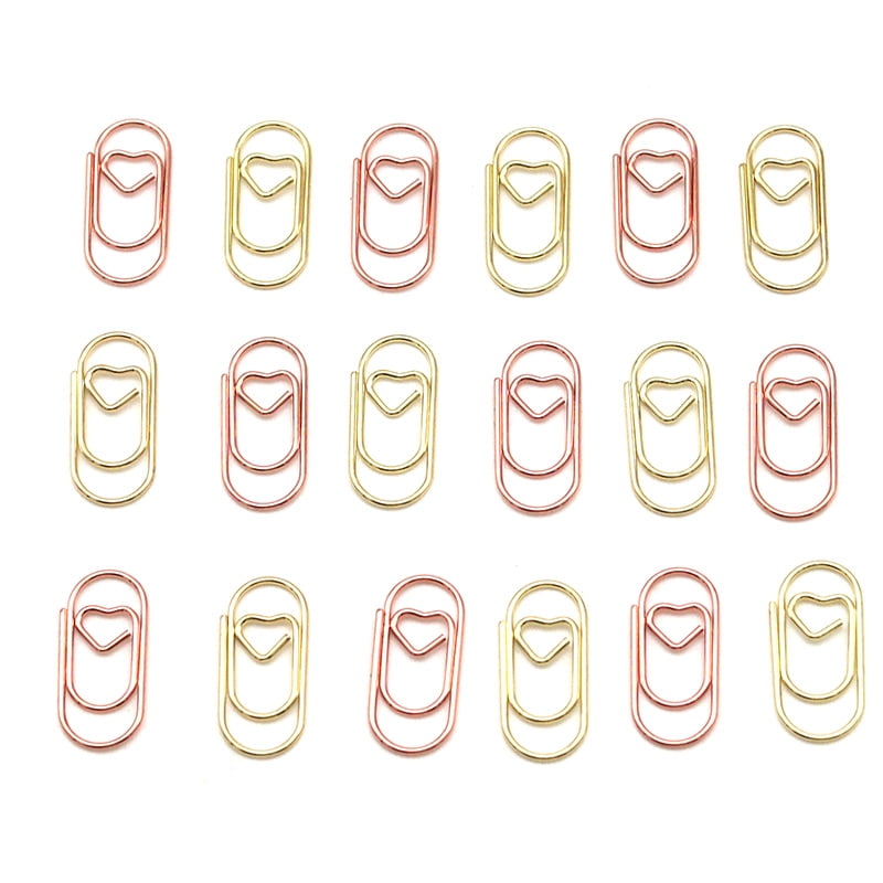100Pcs Mini Paper Clips Document Multiuse Paper Clips Metal Craft
