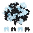 thumbnail image 1 of Uxcell 100Pcs Mini Ribbon Bows 1" Mini Fabric Satin Ribbon Flower Bows Black & Blue, 1 of 4