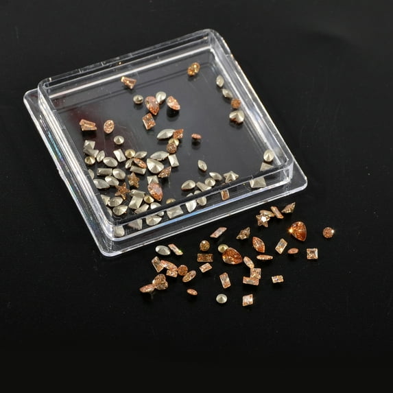 100Pcs Mixed Zircon Crystal Hybrid Diamond Rhinestones Nail Art Decorations Drop
