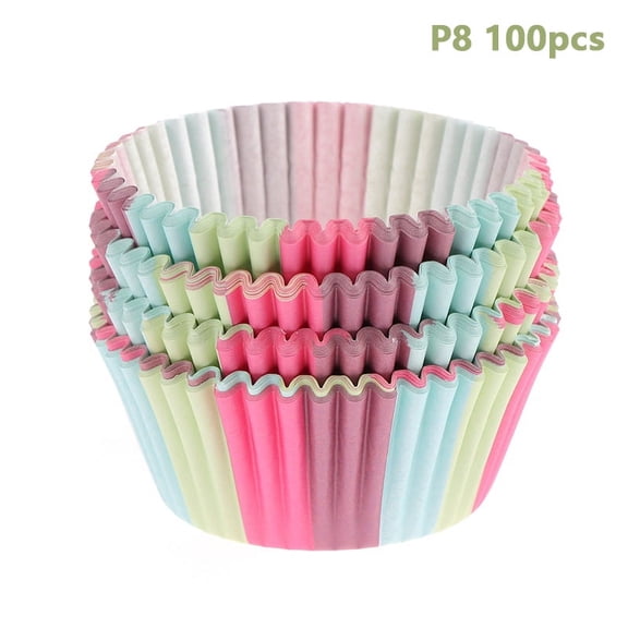 100Pcs Muffin Cupcake Paper Cups Cupcake Liner Baking Muffin Cup DIY Party Tray Cake Decorating Tools Birthday Party Decor