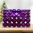 thumbnail image 1 of 100Pcs Multi-Style Christmas Ball Ornaments Set, Shatterproof Hanging Decor with Glossy & Textured Accents, Festive Baubles for Xmas Tree & Party Decoration, 1 of 5