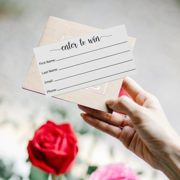 100Pcs Multiuse Blank Ballot Cards Entry Forms for Voting and Raffle Events