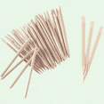 thumbnail image 1 of 100Pcs Nail Art Cuticle Pusher, 2.48-Inch Orange Bamboo Wooden Sticks, Double-Sided Multifunctional Wax Applicator Stick Care Tool for Pedicure Manicure, 1 of 5