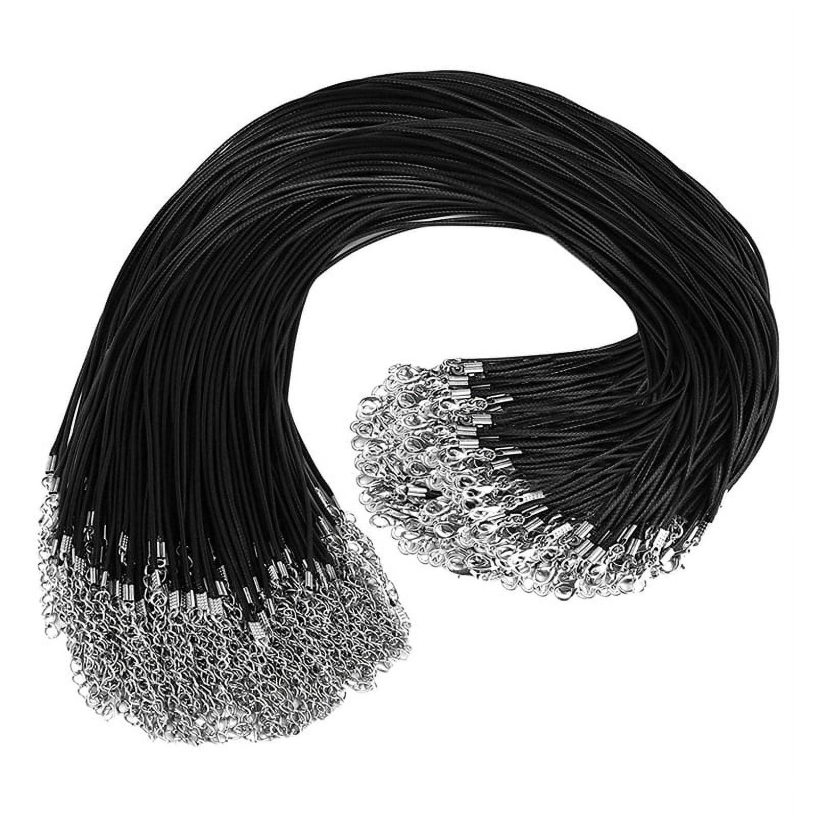 100Pcs Necklace Cord with Clasps,Necklace Cords for Pendants,18inch
