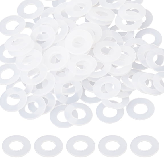 100Pcs Nylon Washers Insulation Shim White 12x1mm