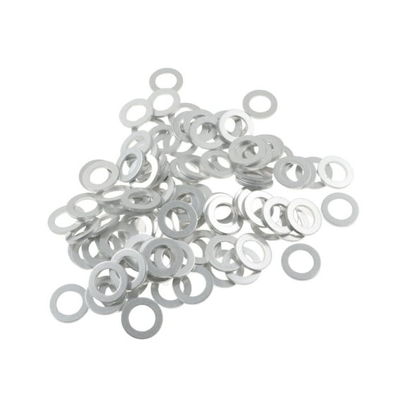 100Pcs Oil Drain Plug Gasket Crush Washer 12mm Hole Aluminum for Toyota