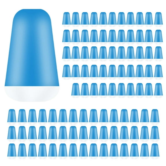 100Pcs Oval Fishing Bobbers Space Bean Rigging Float Positioning Colorful Rubber Fishing Bobbers Stopper Float Stops