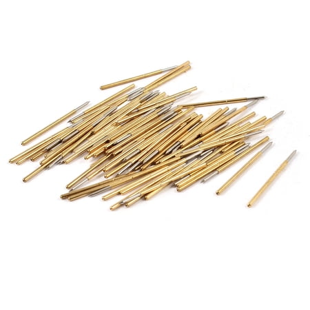 100Pcs P100-B 1mm Dia Point Tip Spring PCB Testing Contact Probes Pin