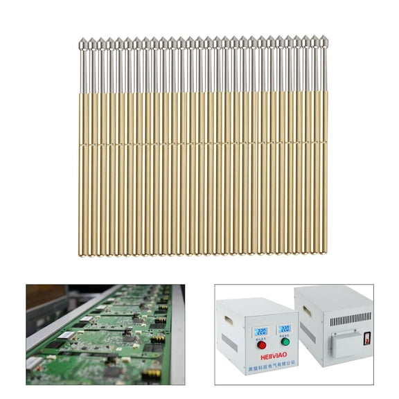 100Pcs P100-E2 Spring Test Probes Cone Head PCB Testing Tools 3A Current 50m Ohm