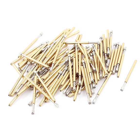100Pcs P60H 1.5mm Dia Crown Tip PC Borad Spring Test Probes Testing Pins 24mm