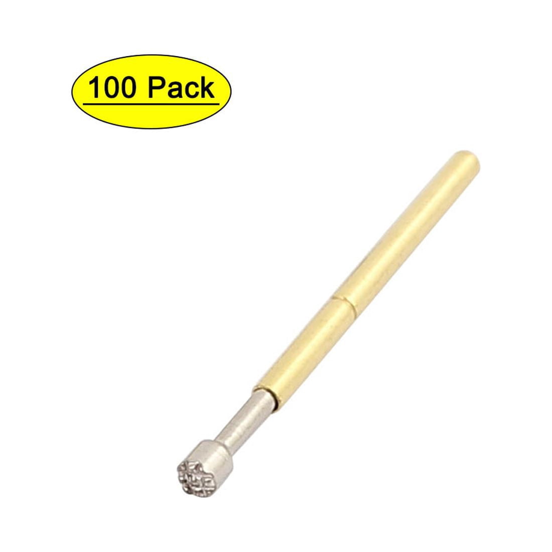 100Pcs P75-H2 1.0mm Dia 16.5mm Length Metal Spring Pressure Test Probe ...