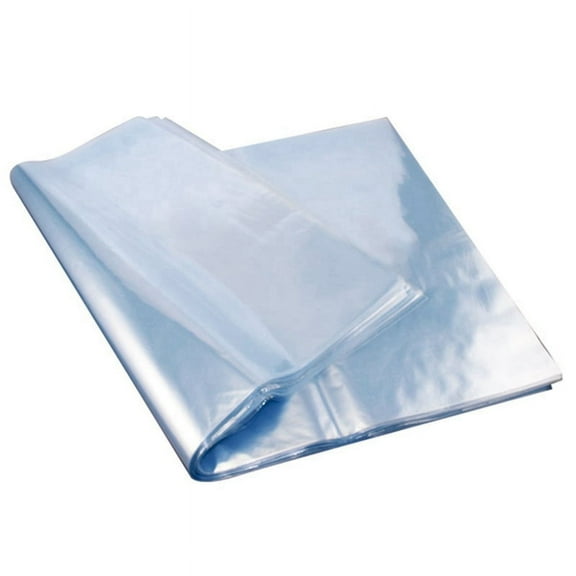 100Pcs PVC Waterproof Heat Shrink Film Bag Blower Heat Seal Flat Mouth Wrap Sealbag Transparent Plastic Food Storage Bag