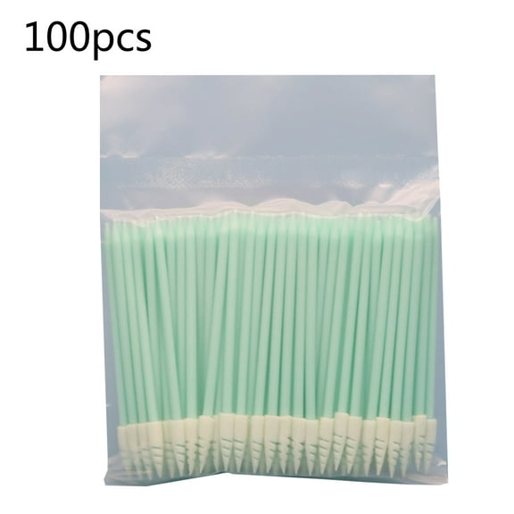 100Pcs/Pack Small Pointed Tips Cloth Head Cleaning Swab Lint Dust Free Sticks for PCB Board Electronics Small Area Camera Optical Lens