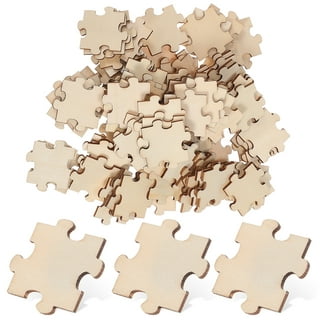 100PCS Blank Puzzles, Freeform Blank Puzzle Pieces Blank Wooden Puzzles DIY  Jigsaw Puzzles Plain Puzzle Pieces for Crafts, Arts, Card Making (1.18 x  1.18) 