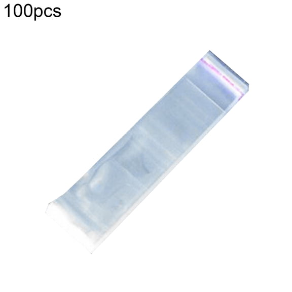100Pcs Packaging Bags Adhesive Stain-proof Flexible Transparent Plastic Jewelry Wrapping Bags Household Supplies