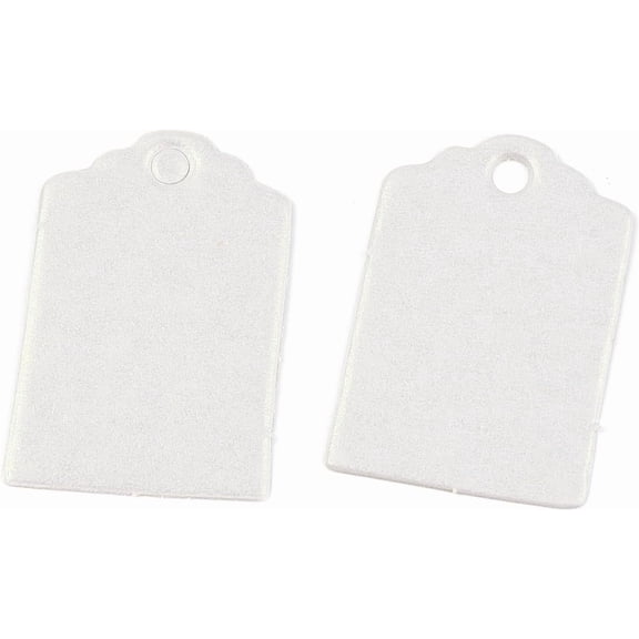 100Pcs Paper Gift Tags Rectangle Snow 3x2x0.04cm creative