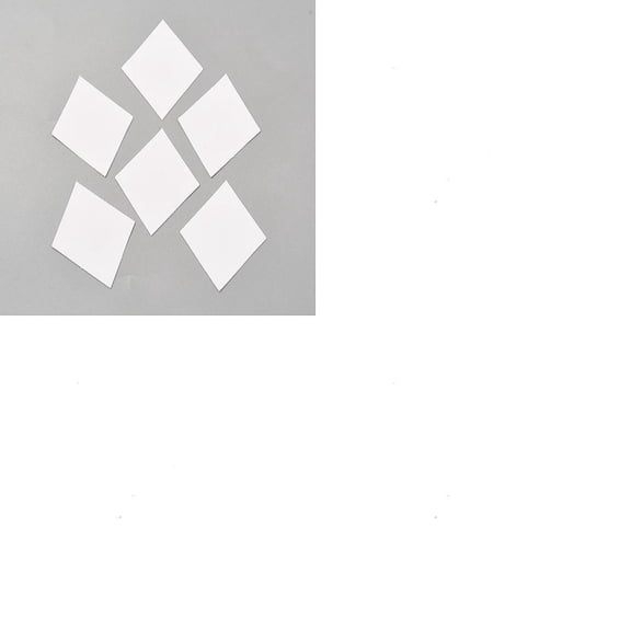 100Pcs Paper Quilting Templates English Paper Piecing Rhombus White 51x37x0.1mm 100pcs/set