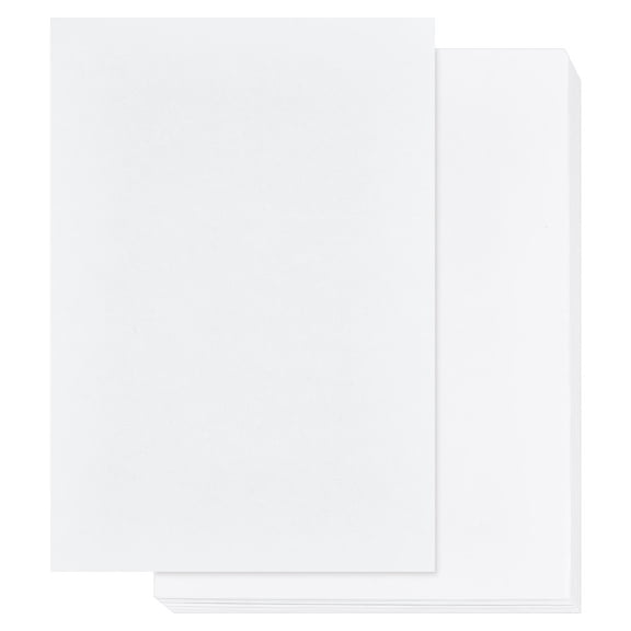 100Pcs Parchment Papers Stationary Paper Diplomas Paper for Printing Writing White 288x210x0.2mm