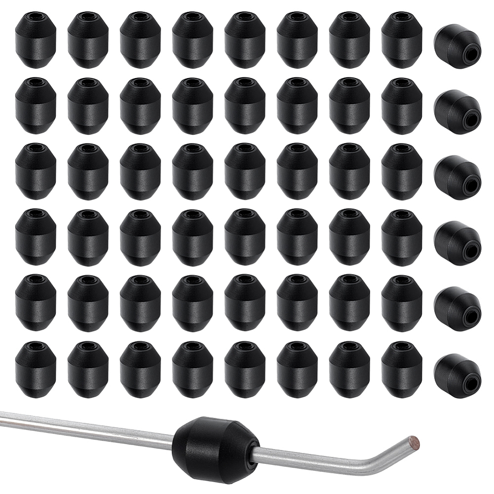 100Pcs Peg Hook Stoppers Display Rack Stopper 4mm Hole Inventory ...