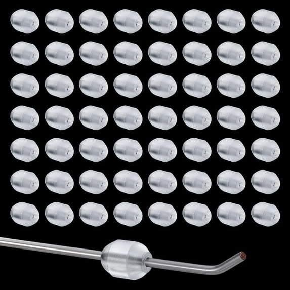100Pcs Peg Hook Stoppers Display Rack Stopper 4mm Hole Inventory Control Clips Product Stoppers Display Hooks