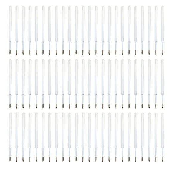 100Pcs Pen Refills for Retractable Ballpoint Pen, Black/Blue Inks Pen Refills