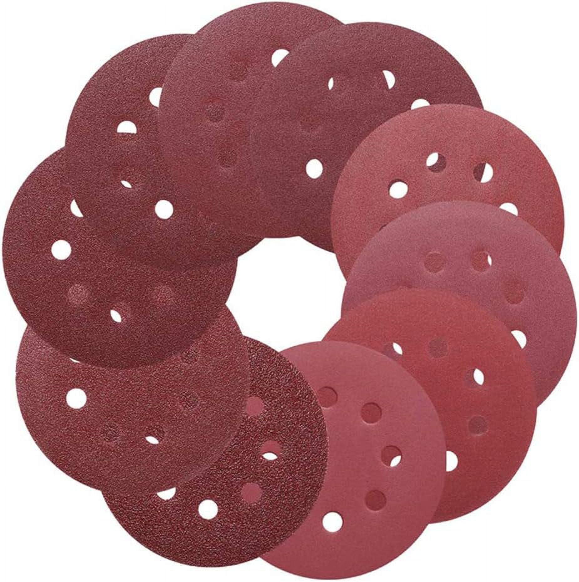 100Pcs Per Box 5 Inch Sanding Discs Pads Hook and Loop 40 60 80