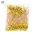 thumbnail image 1 of 100Pcs Picnic Party Supplies Toothpick Skewer Salad Vegetable Sticks Cupcake Fruit Fork Fruit Sticks Handmade Toothpicks Bamboo Picks Food Fruit Cocktail Decor 2, 1 of 8