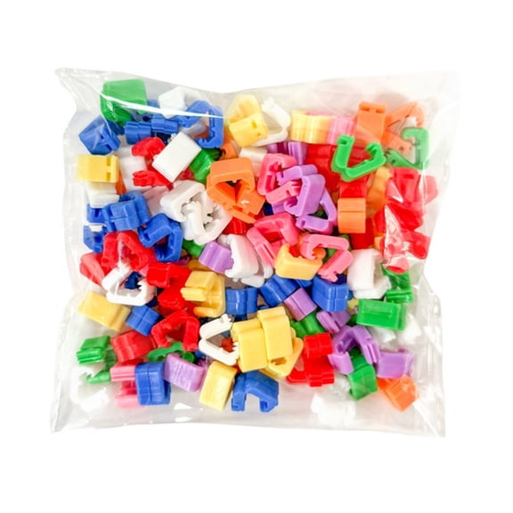 100Pcs Plastic Balloon Tie Clip Secure Attachment For Holiday Decoration