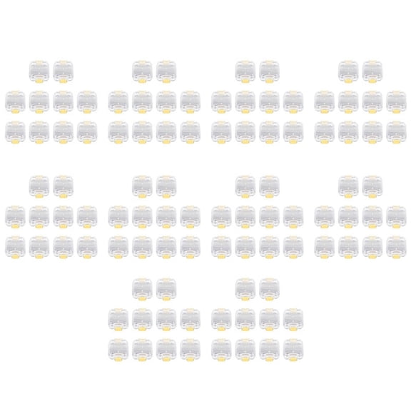 100Pcs Plastic Denture Tooth Box with Film High Quality Denture Storage Box Dental Implant Membrane Tooth Box