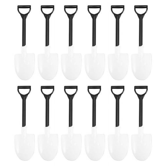 100Pcs Plastic Disposable Mini Shovel Spoon Potted Cake Ice Cream Garden