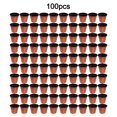 thumbnail image 1 of 100Pcs Plastic Flower Pots Round Plant Pots For Potting Plants Cuttings Herbs Succulents Gardens Porches Greenhouses Spare Parts, 1 of 8