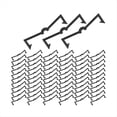 100Pcs Plastic Pegboard Hook Lock Peg Retainer Display Organizer Fixer ...