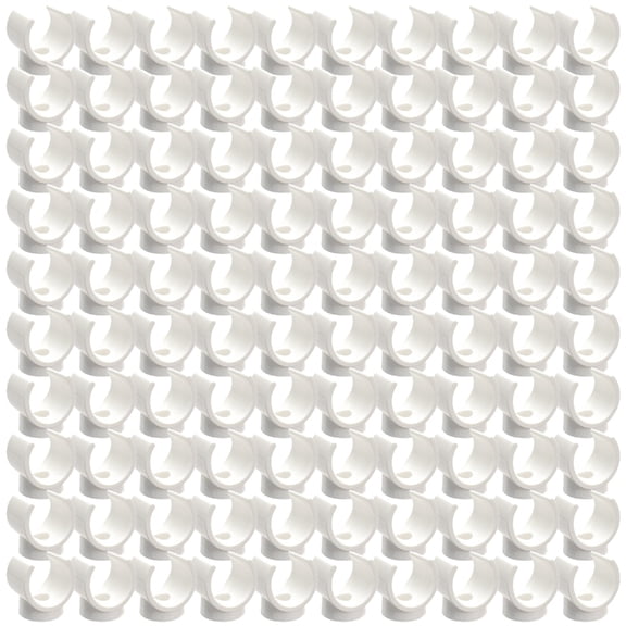 100Pcs Plastic Pipe Hangers Clamps Replacement Water Pipe Support Clamp
