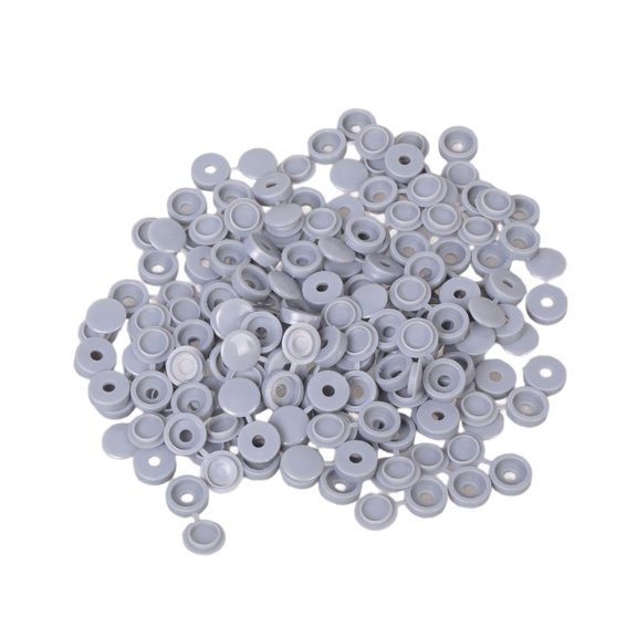 100Pcs Plastic Screw Decorative Cover Crosses Screw Folding Cap Tapping Screw Protective Hole Plug Nails Screw Caps