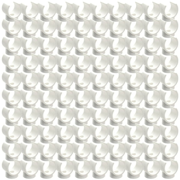 100Pcs Plastic U Shaped Pipe Clamp Water Pipes Support Fastener Heavy Duty Pipes Clamps Hangers Tubing Hose Holder