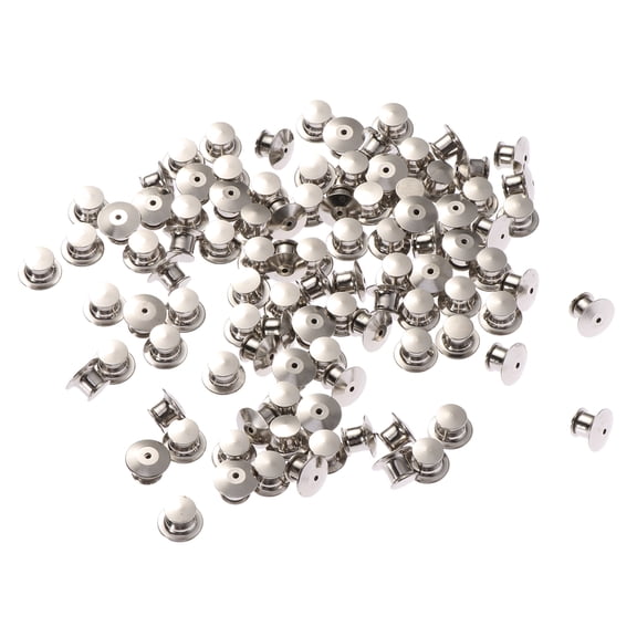 100Pcs Plated Silver Double Sided Rivets Metal Nails Stainless Steel for Caps Jackets and Arts Decoration