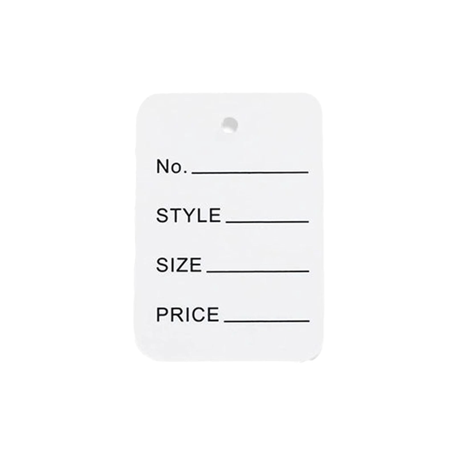 100Pcs Price Tags, 2x1.4in Clothing Price Labels Blank Merchandise ...