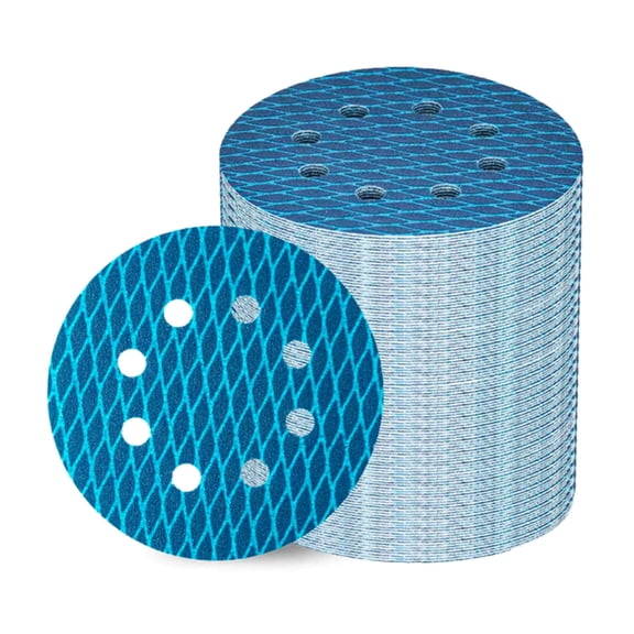 100Pcs Professional Sanding Disc 8 Hole Sandpaper Heavy Abrasive Pad Heat Dissipation Sanding Disc Sand Paper