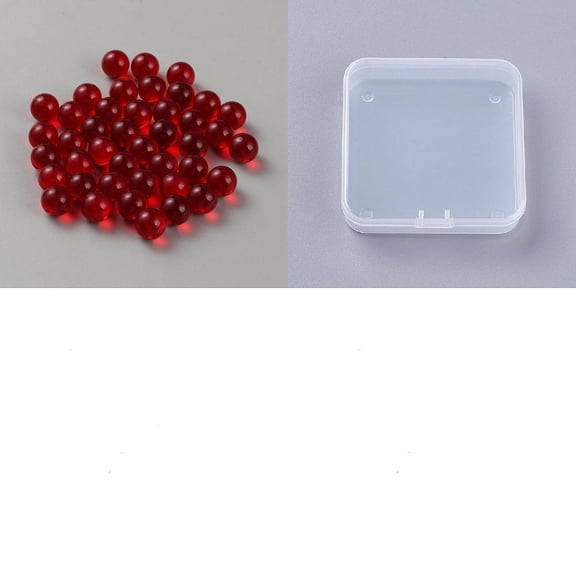 100Pcs Quartz Sphere Beads Round Ball Beads No Hole Dyed Heated 10mm
