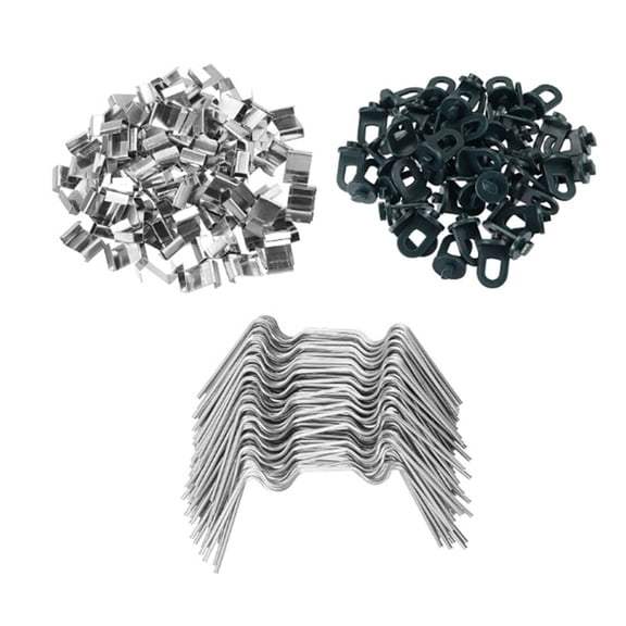 100Pcs Quick Install Garden Bracket Clip with Hanging Hook For Greenhouse Stable Structure And Plant Support Systems