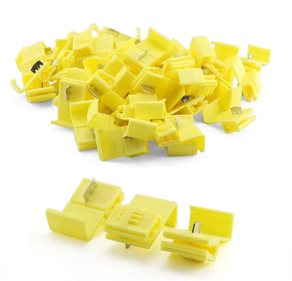 Quick Terminals Cable Connectors Yellow Wire Connector 100 Piece