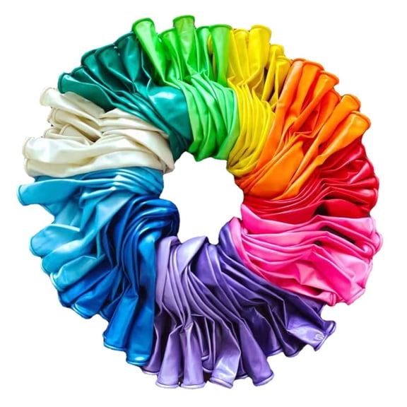 100Pcs Rainbow Balloons for Kids, 12 Inch Multicoloured Latex Balloons for Party Decoration, Birthday, Weddings, Anniversary, Baby Shower, Arch Decoration