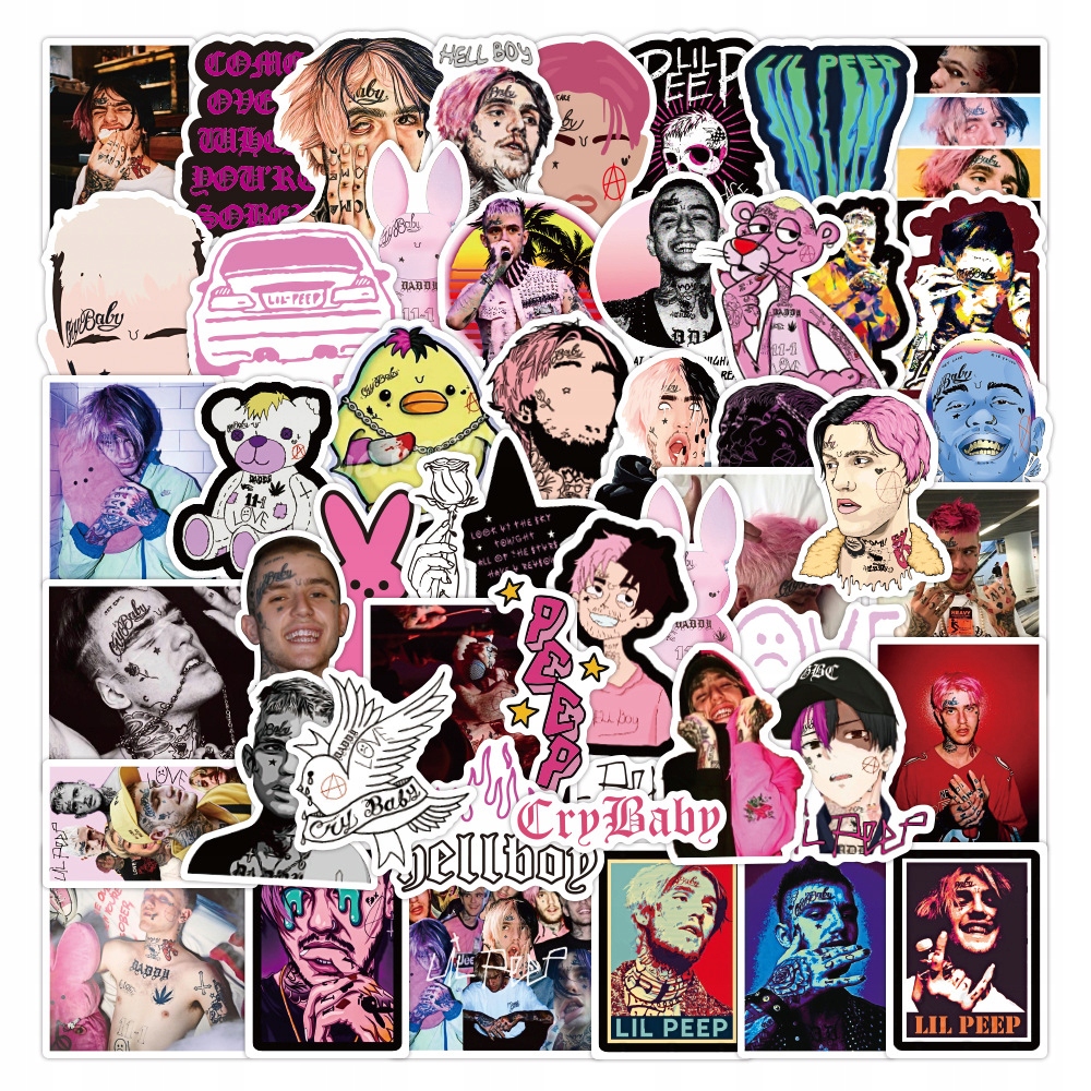 100Pcs Rapper Lil Peep Doodle Stickers Decal Lol6281 - Walmart.com