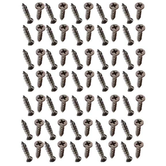 100Pcs Round Head Tapping Screws Stainless Steel Crosses Recessed Screws Countersunk Screws for Furniture