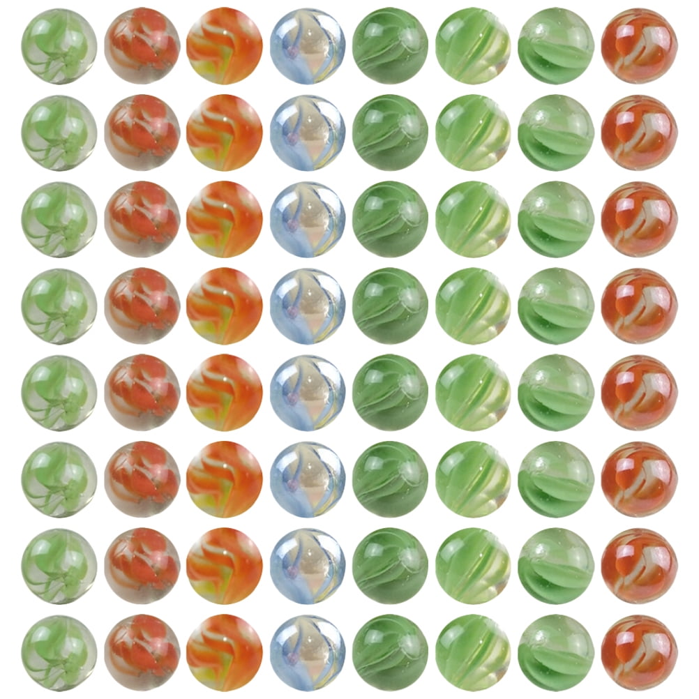 100Pcs Round Marbles Beads Colored Glass Marbles Children Glass Balls